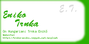 eniko trnka business card